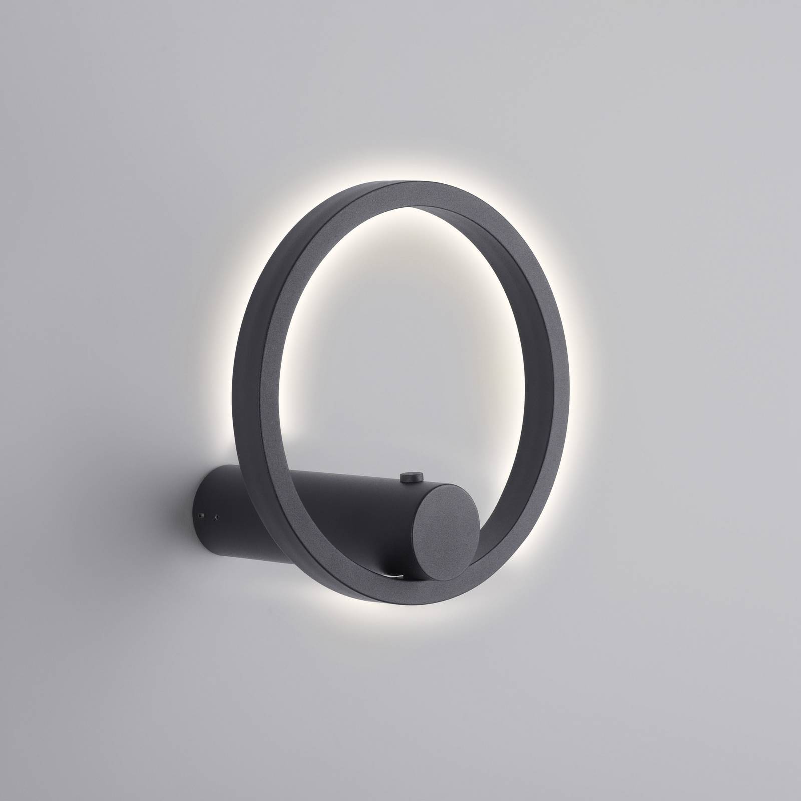JUST LIGHT. kinkiet LED Archie, czarna, 3000 K