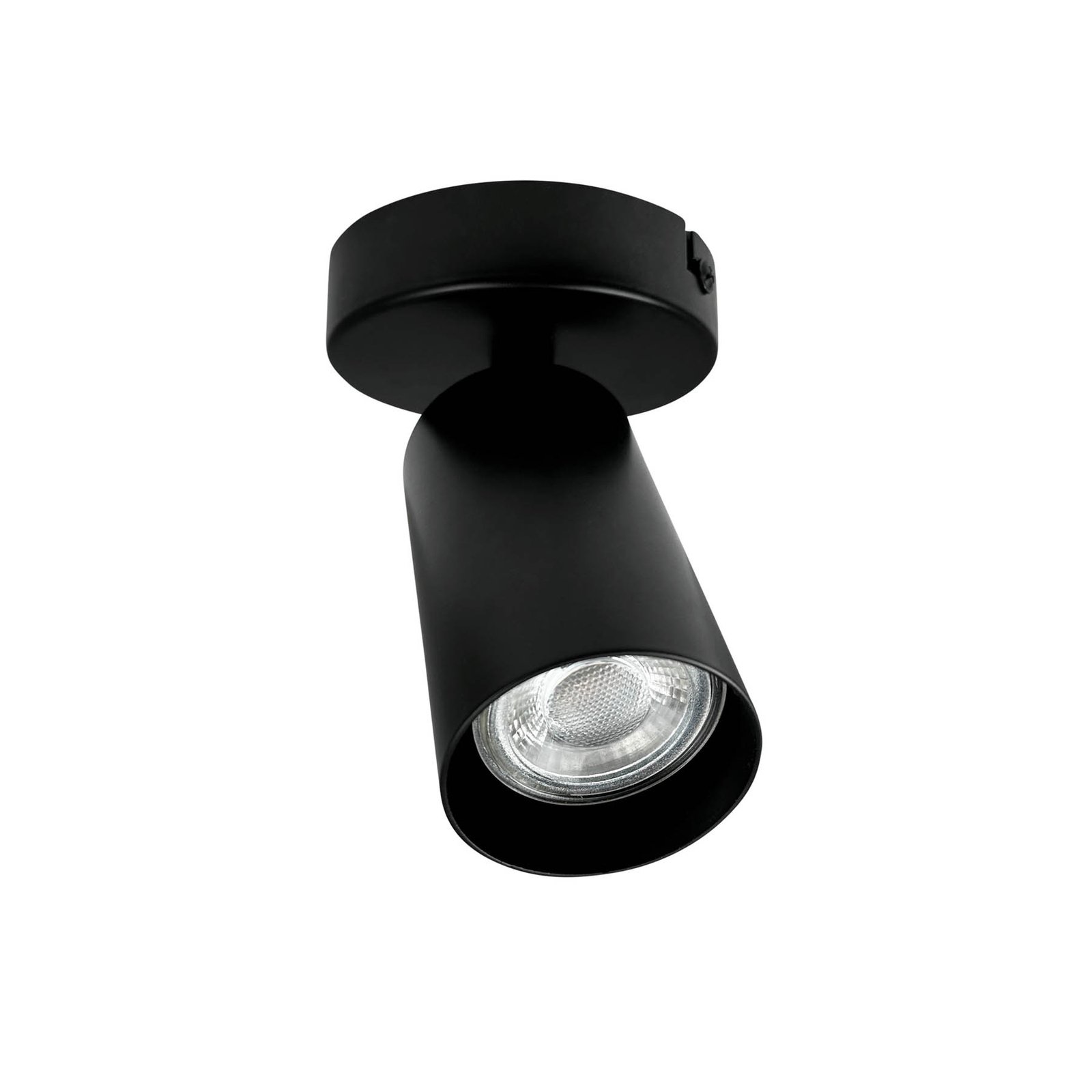 Faretto da soffitto Dyberg Larsen Modern, nero, lunghezza 14 cm