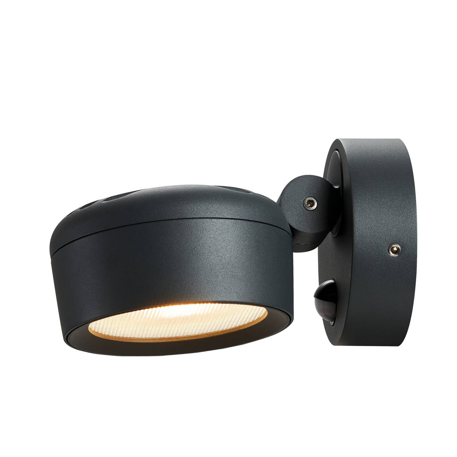 SLV LED-Außenwandlampe Eskina Spot Sensor anthrazit CCT IP54