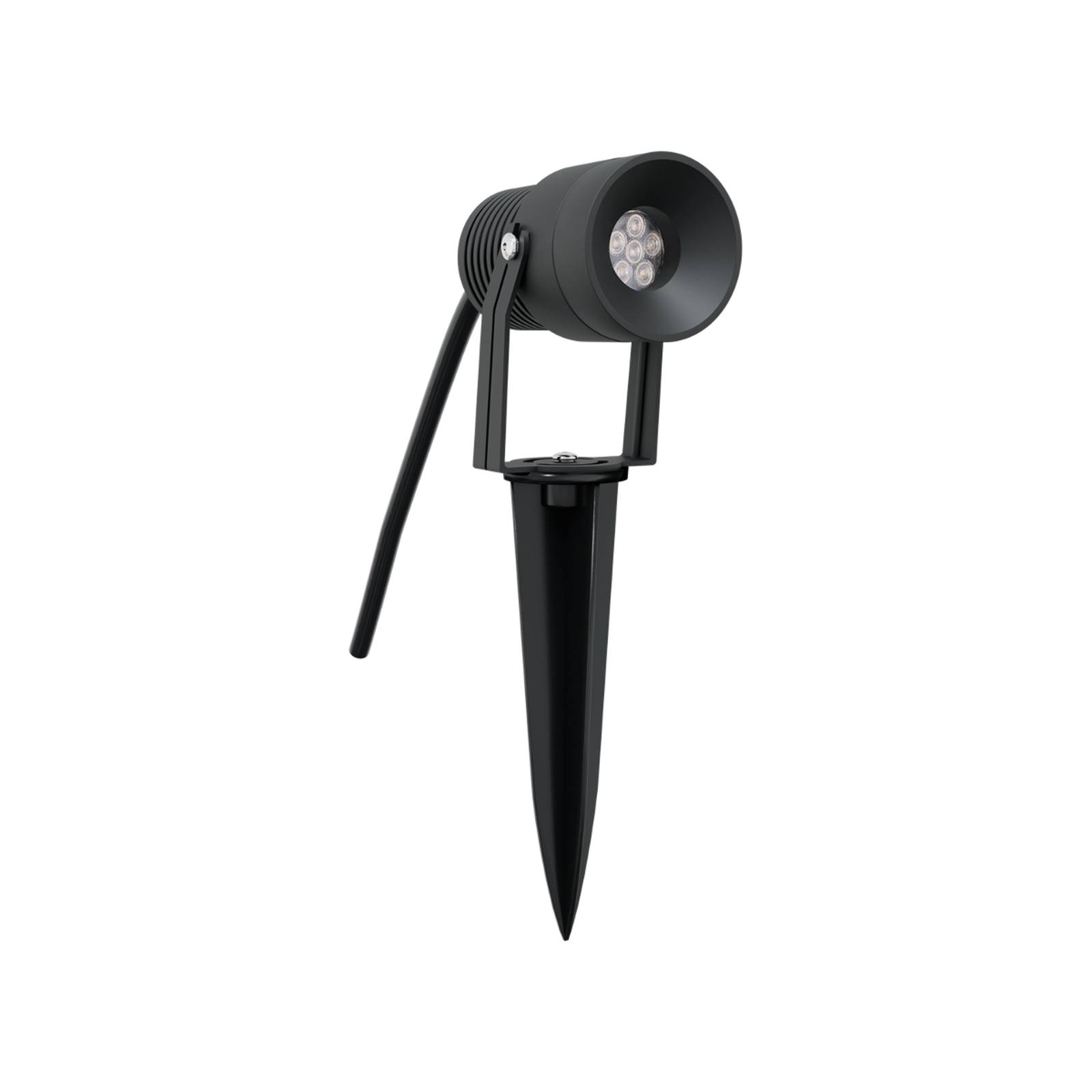 EVN Merlo LED garden spot anthracite 24V IP65 8W RGBW, aluminium, glass, 8 W, W: 7.6 cm, H: 11.5 cm