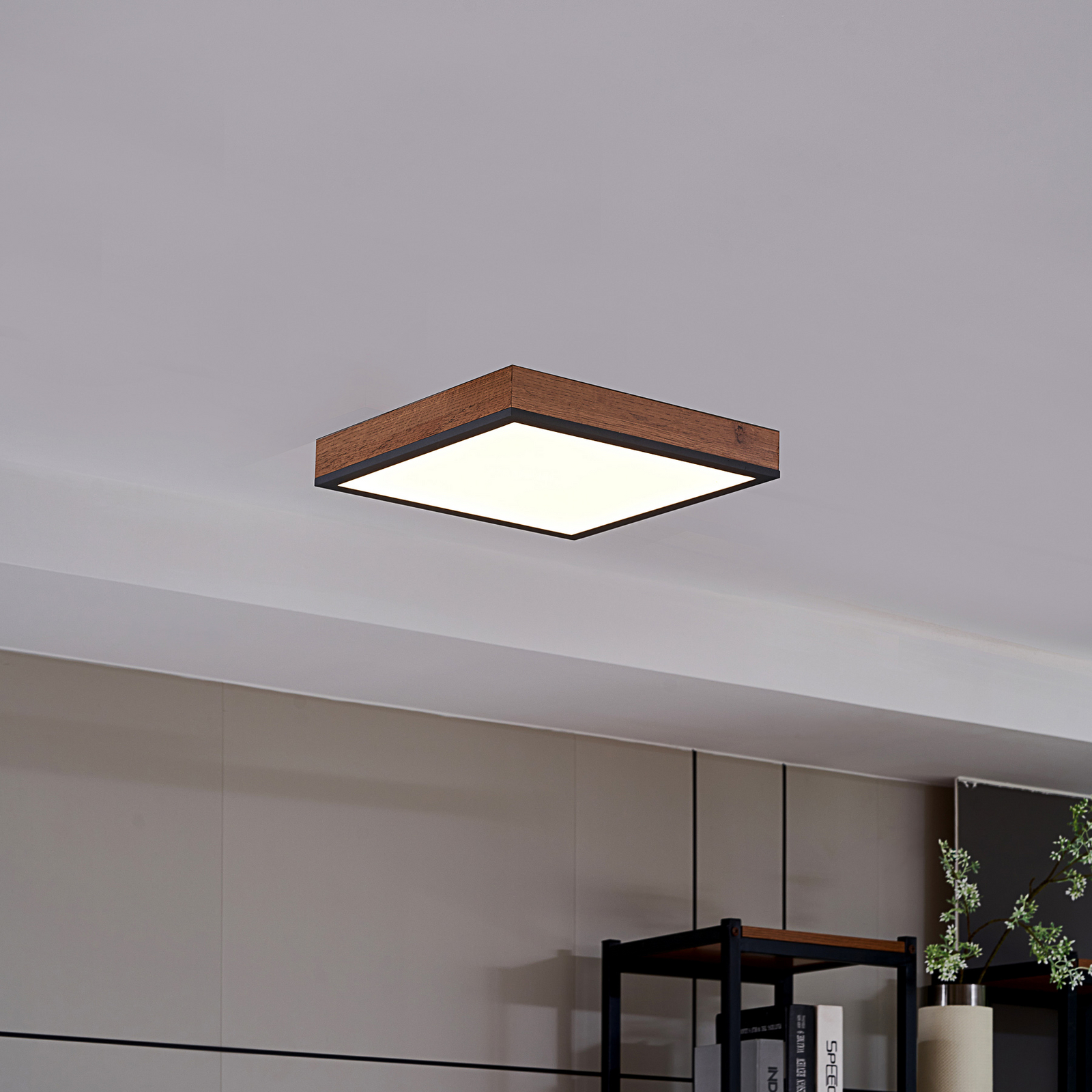 L mpara De Techo Laviona LED De Lindby Cuadrada 30 Cm Lampara es L mpara De Techo Laviona LED De Lindby Cuadrada 30 Cm Lampara es