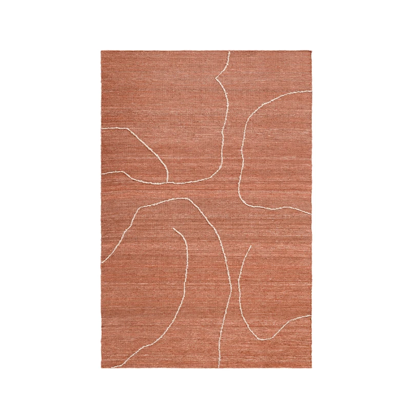 ferm LIVING – Gesso Jute Matta 170×240 Terracotta/Off-White