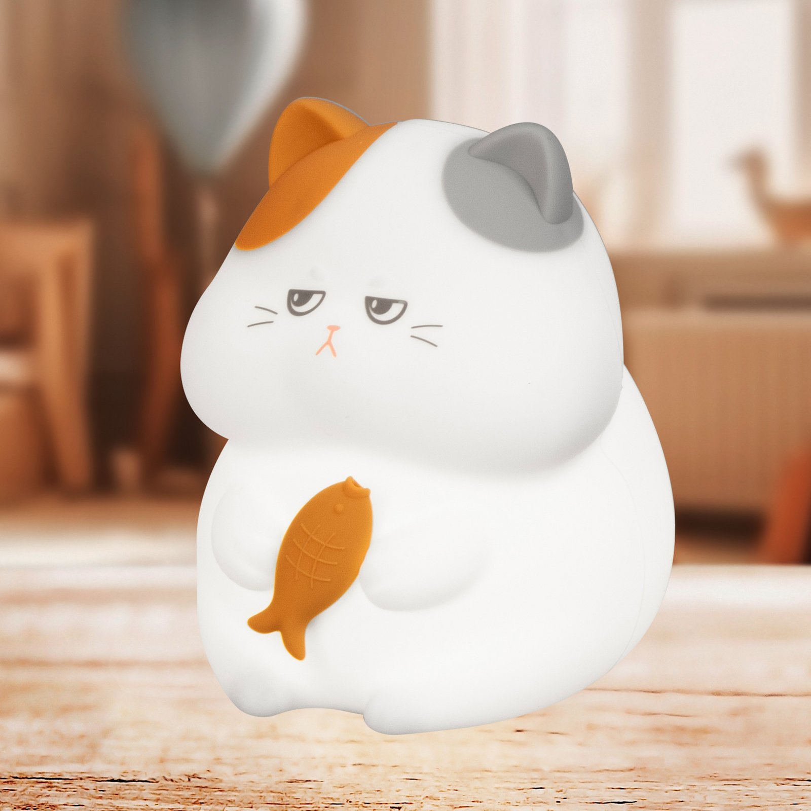 Lampă de masă cu LED și baterie reîncărcabilă Gerd, albă, înălțime 12 cm,