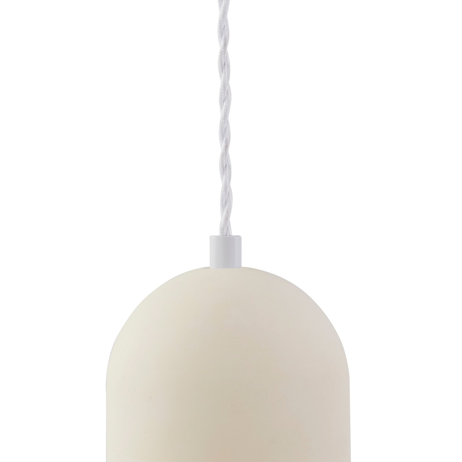 Lindby suspension Nielson, Ø 11cm, beige, plâtre