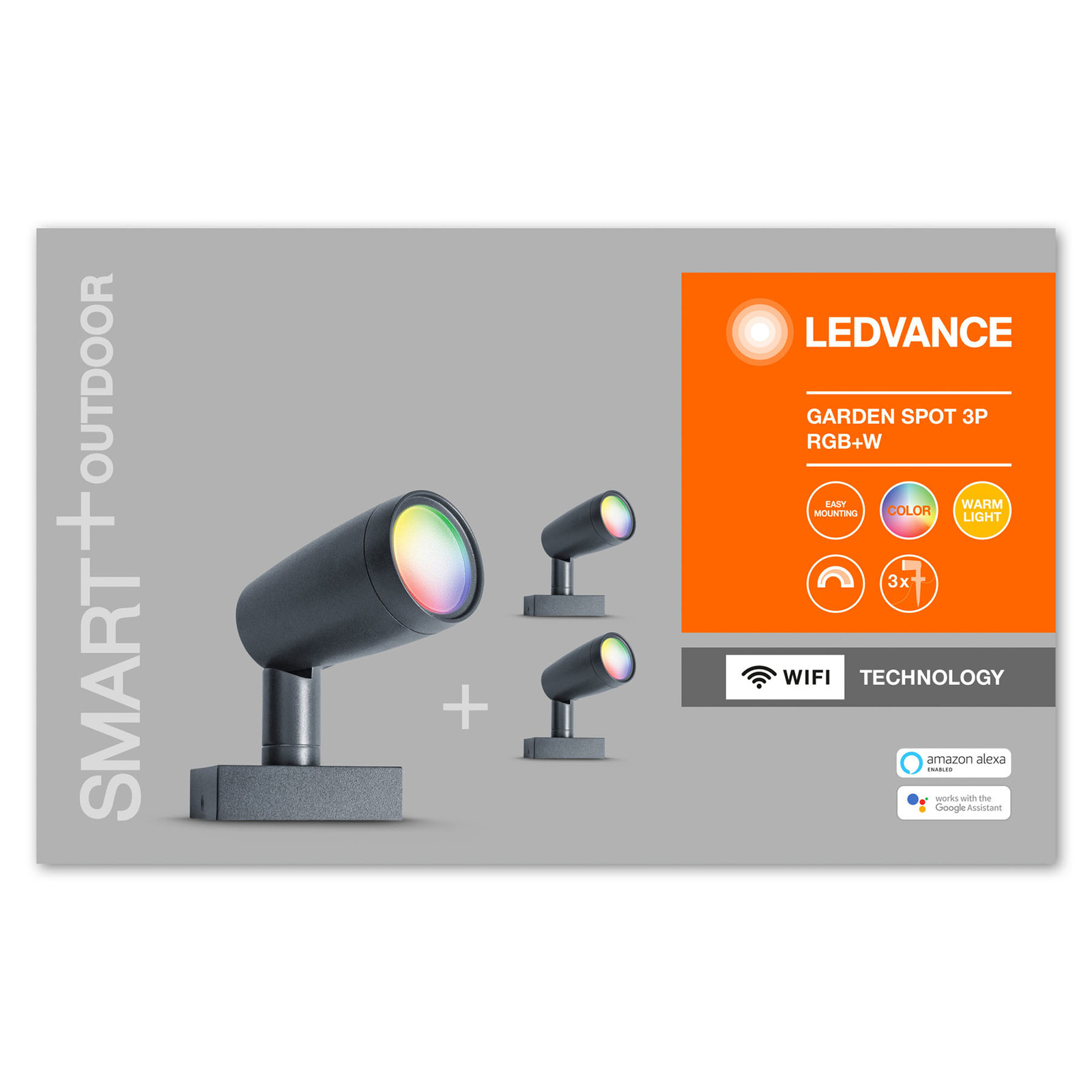 LEDVANCE SMART+ WiFi Garden Spot 3-osainen setti