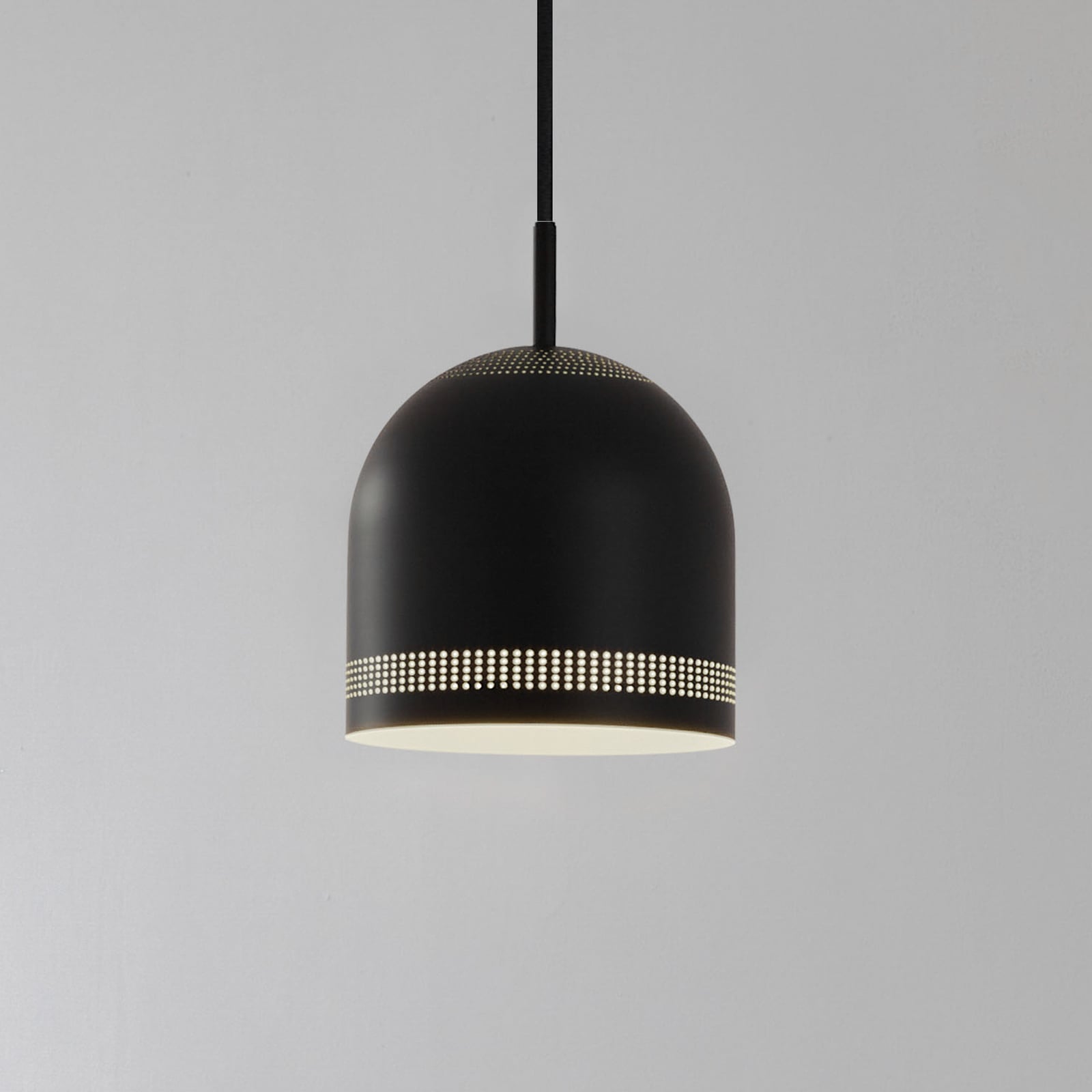 Oura hengelampe, Ø 15 cm, svart, jern, E27 - Nola