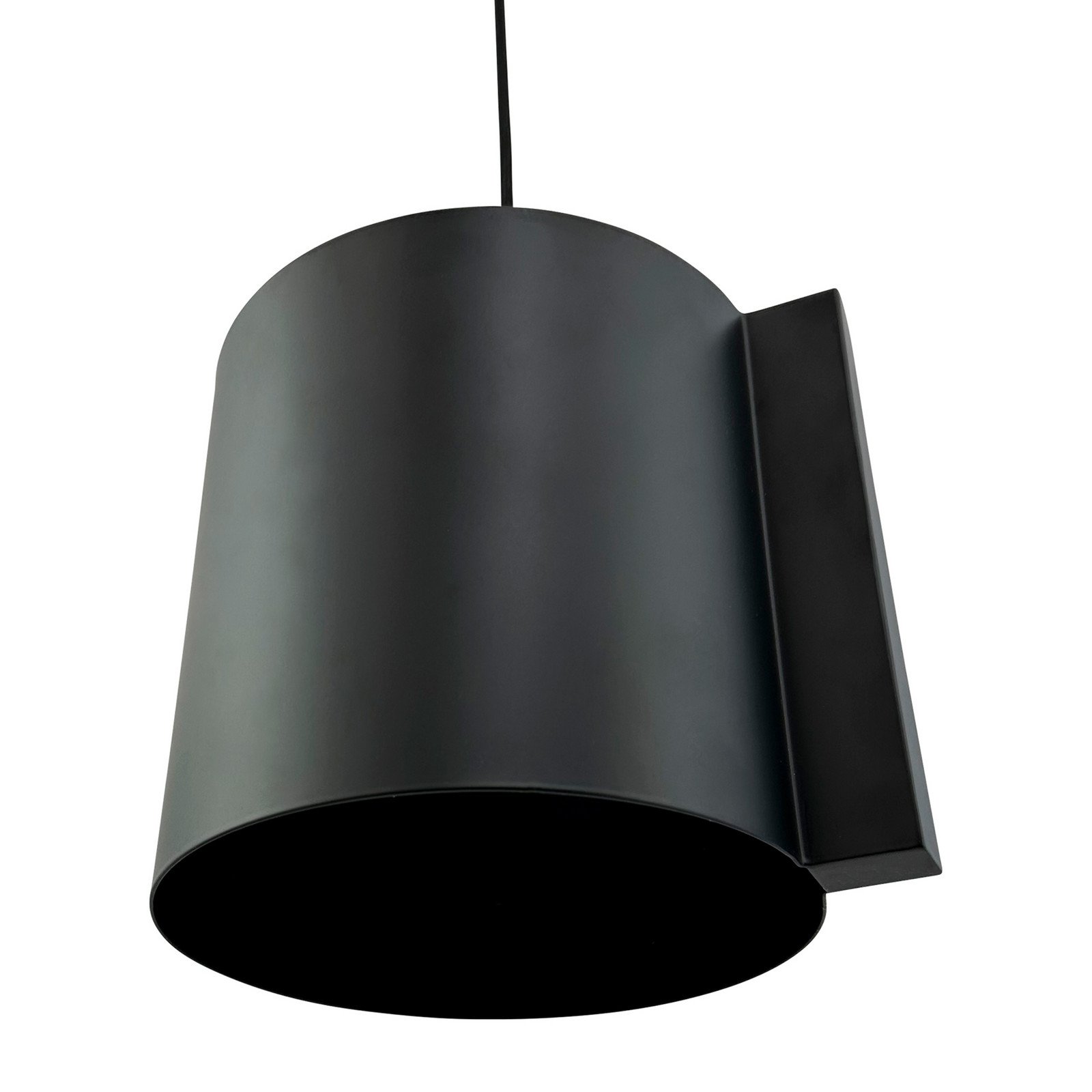 Lampă suspendată Dyberg Larsen Wum Ø 185 cm negru mat - Camera de zi / sufragerie - design - Metal