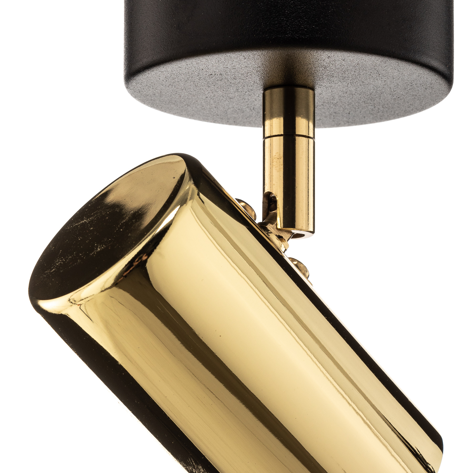 Lund stropni reflektor u crnoj i zlatnoj boji, s jednom žaruljom