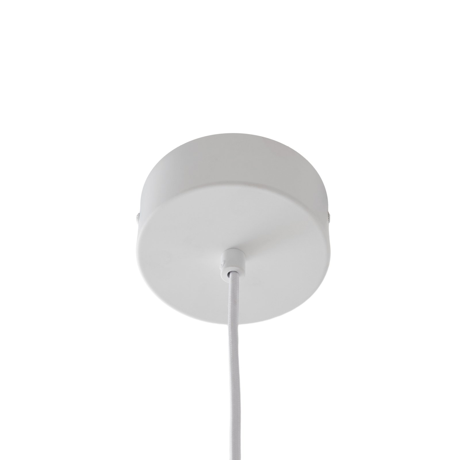 Lucande Mynoria Suspension LED, blanc, aluminium, Ø 35 cm