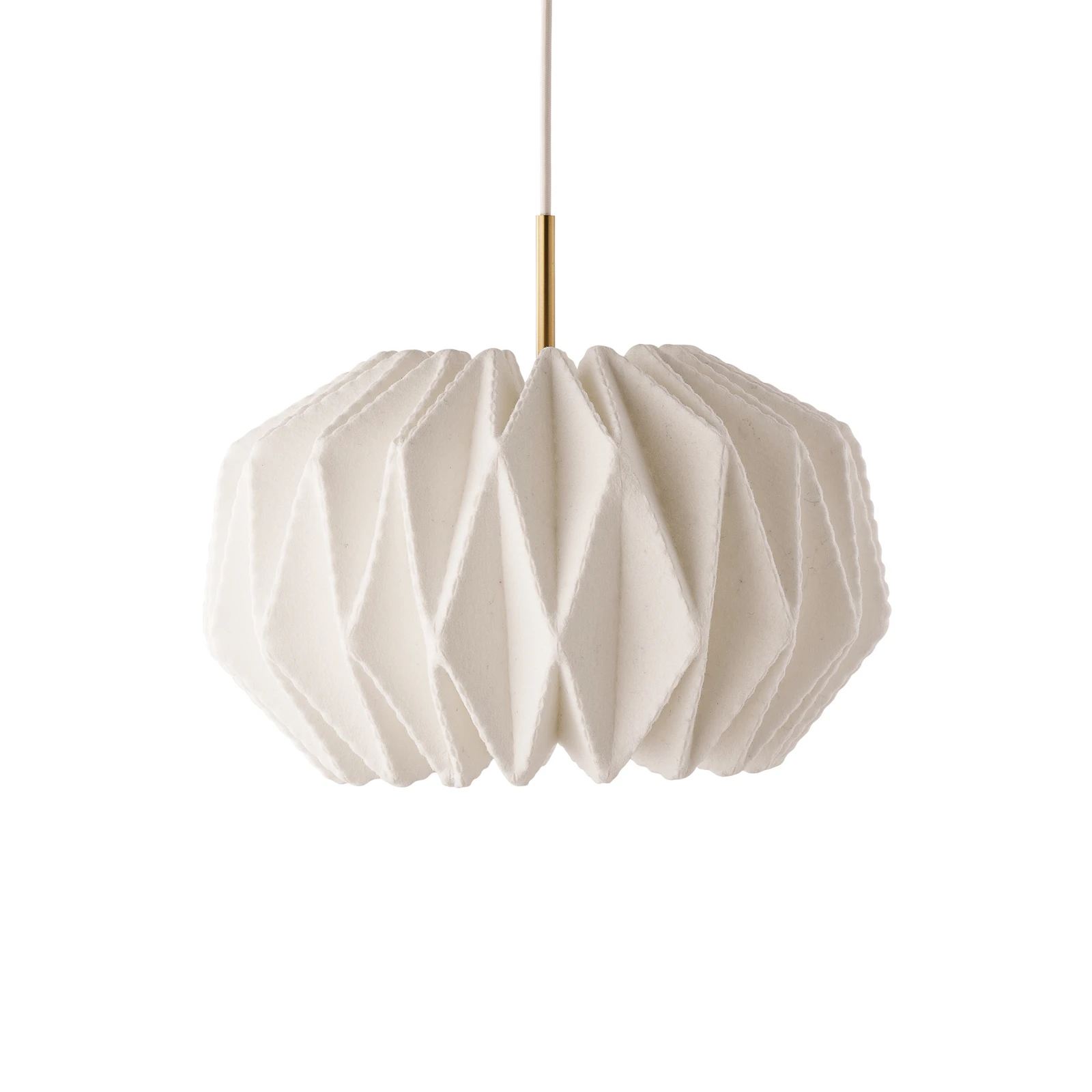 LE KLINT Hängeleuchte Softly Pleated I, Ø 42 cm, weiß, Filz