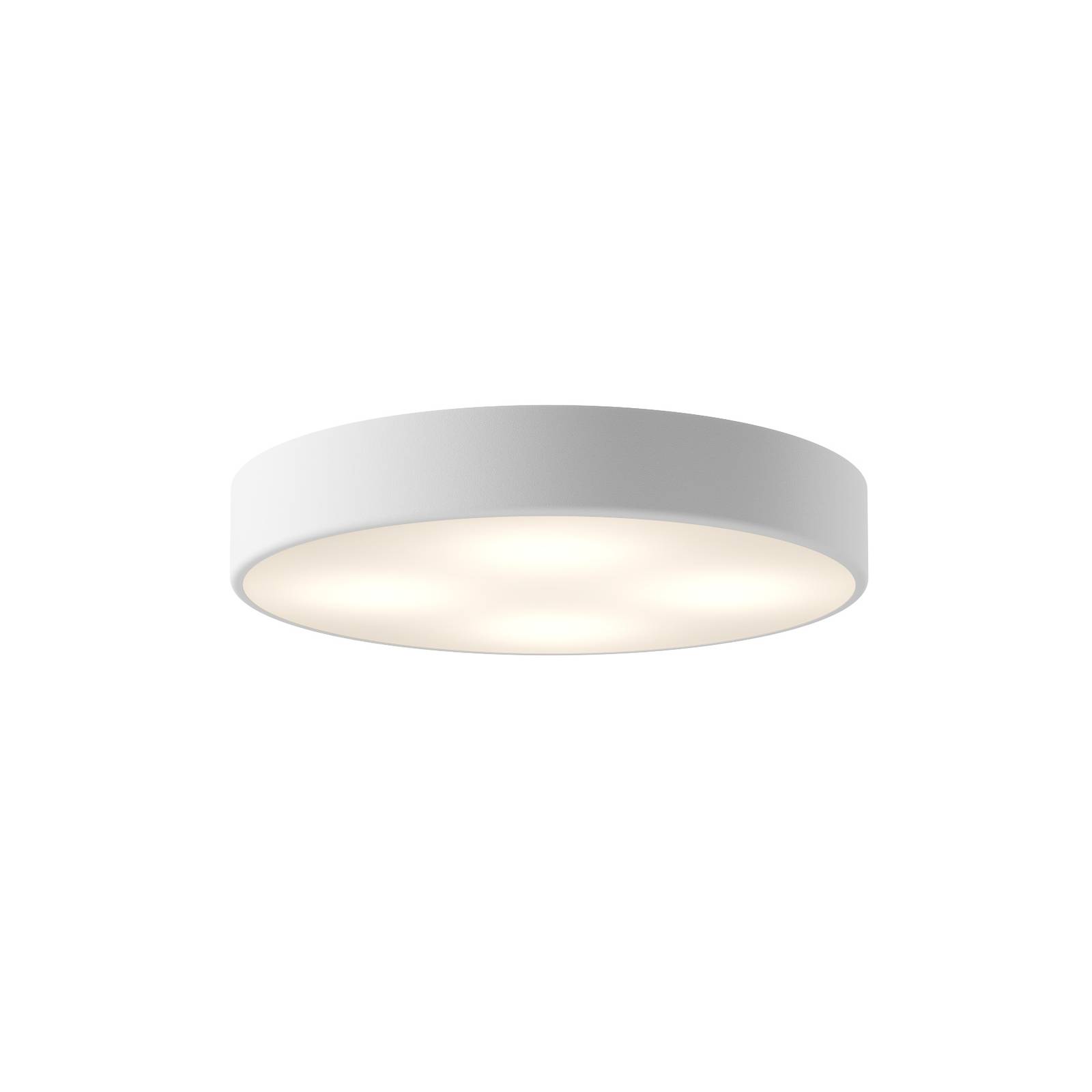 Euluna Lampa sufitowa - salon / jadalnia - bia?a - szk?o - nowoczesny - ze ?ciemniaczem