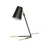 Slant Stolní Lampa Black/Brass - Hübsch