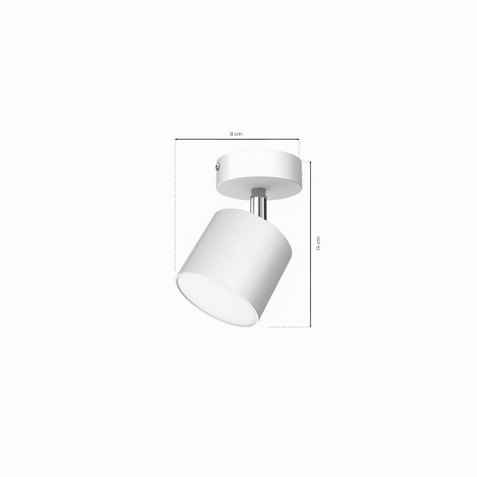 Lampa sufitowa Cloudy 1-punktowa biała