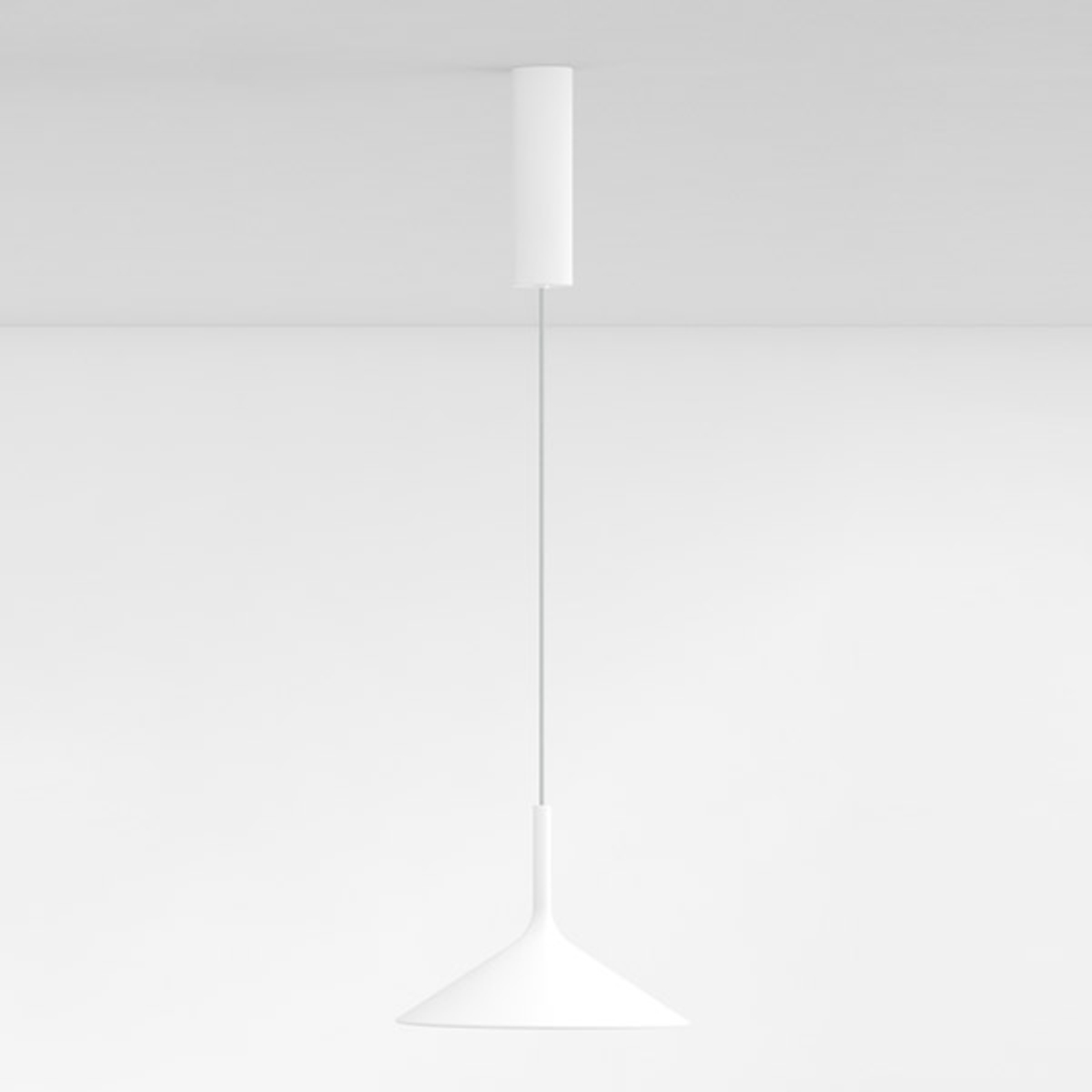 Rotaliana Suha LED viseča svetilka, bela, enojna svetilka