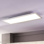 Lindby LED-panel Livel, 4000K, 80 cm x 30 cm, sølv, metal