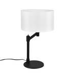 Cassio table lamp with fabric shade, black