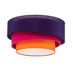 Trio Ceiling Lamp Ø60 Violet/Pink/Orange -Euluna