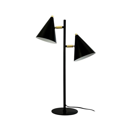 Rouen bordslampa, svart, 2 lampor. Höjd 64 cm - Dyberg Larsen