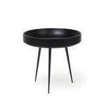 Bowl Table Small Black Stained Mango Wood - Mater