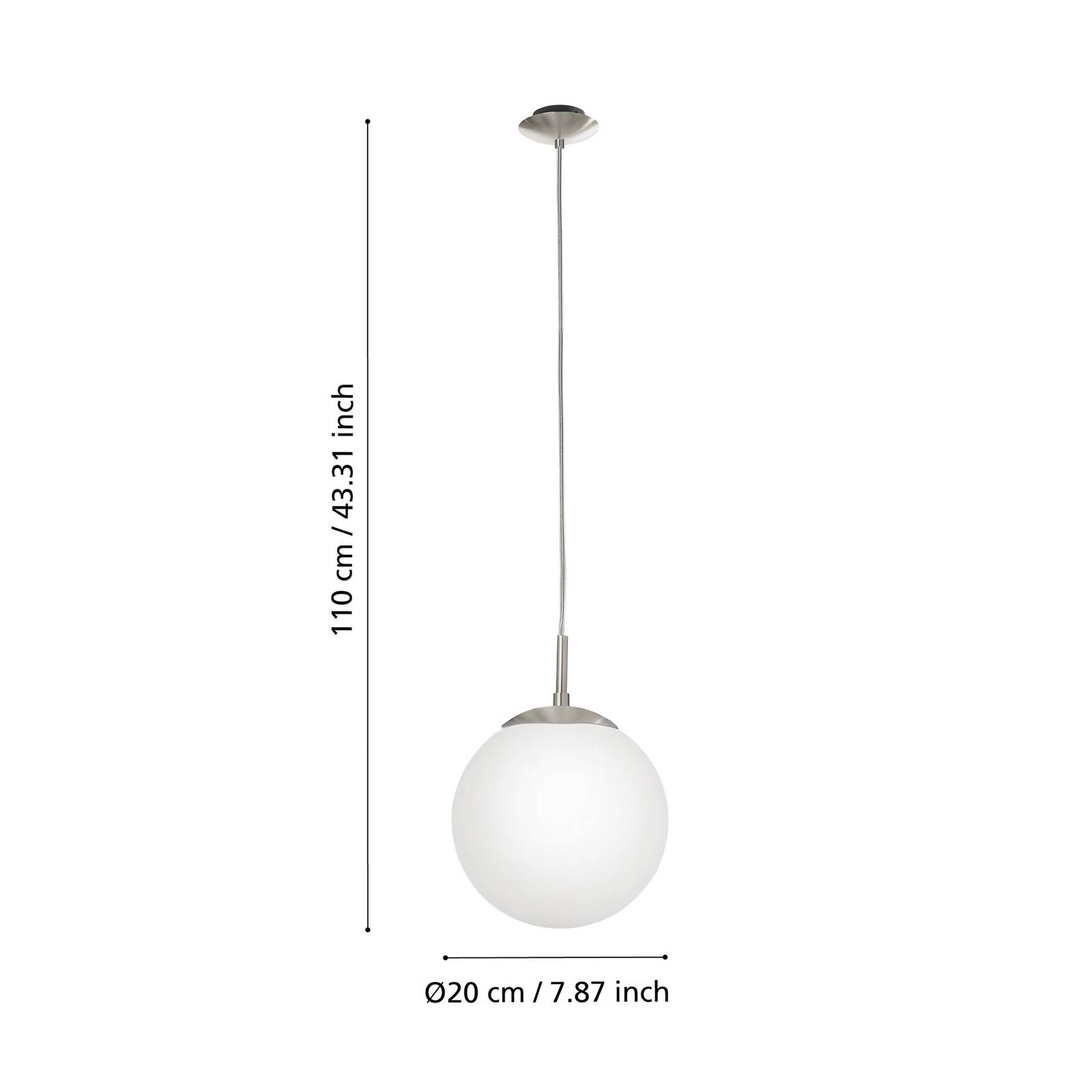 Elegancka lampa wisząca Rondo 20 cm