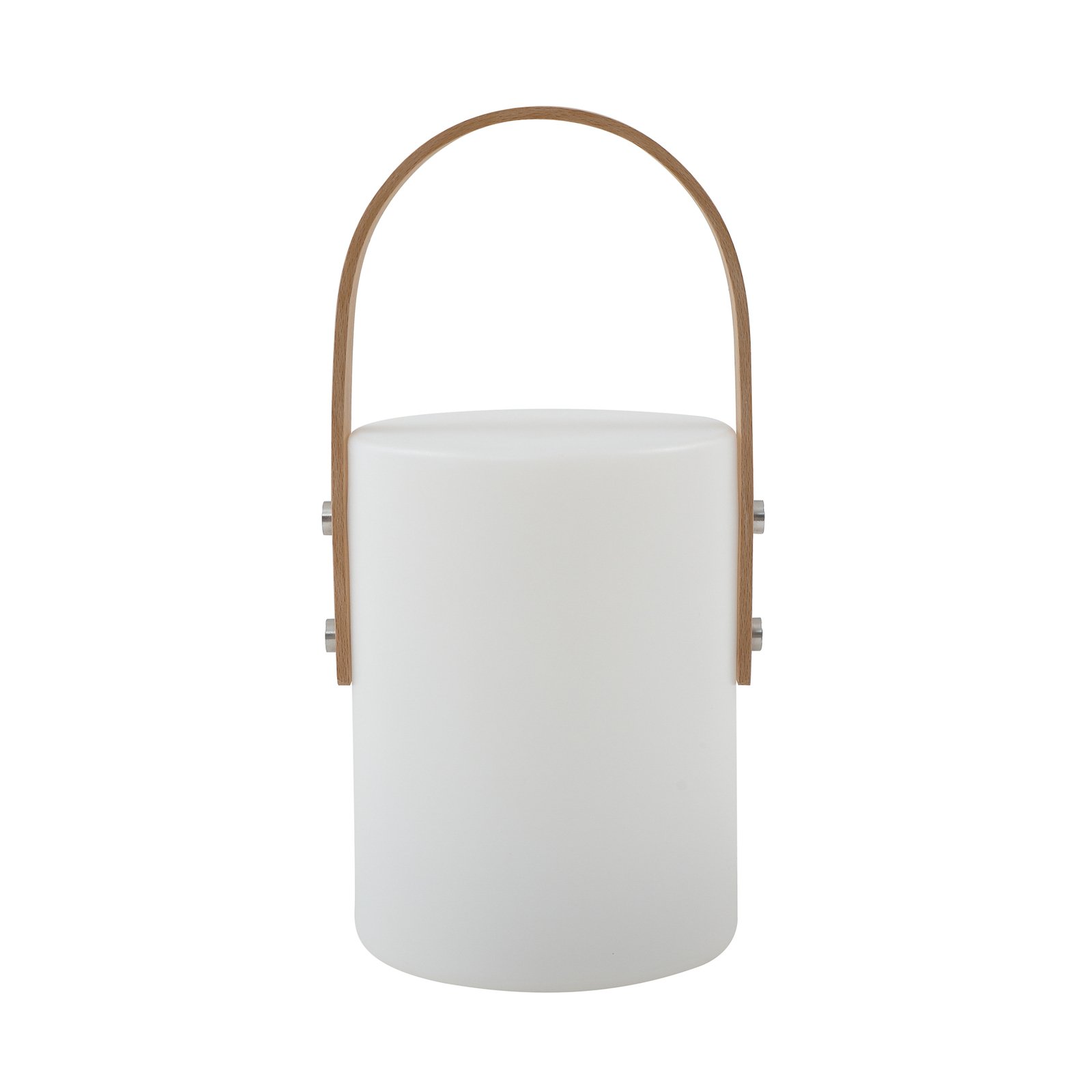 Lindby Juria LED oplaadbare tafellamp, stembaar wit