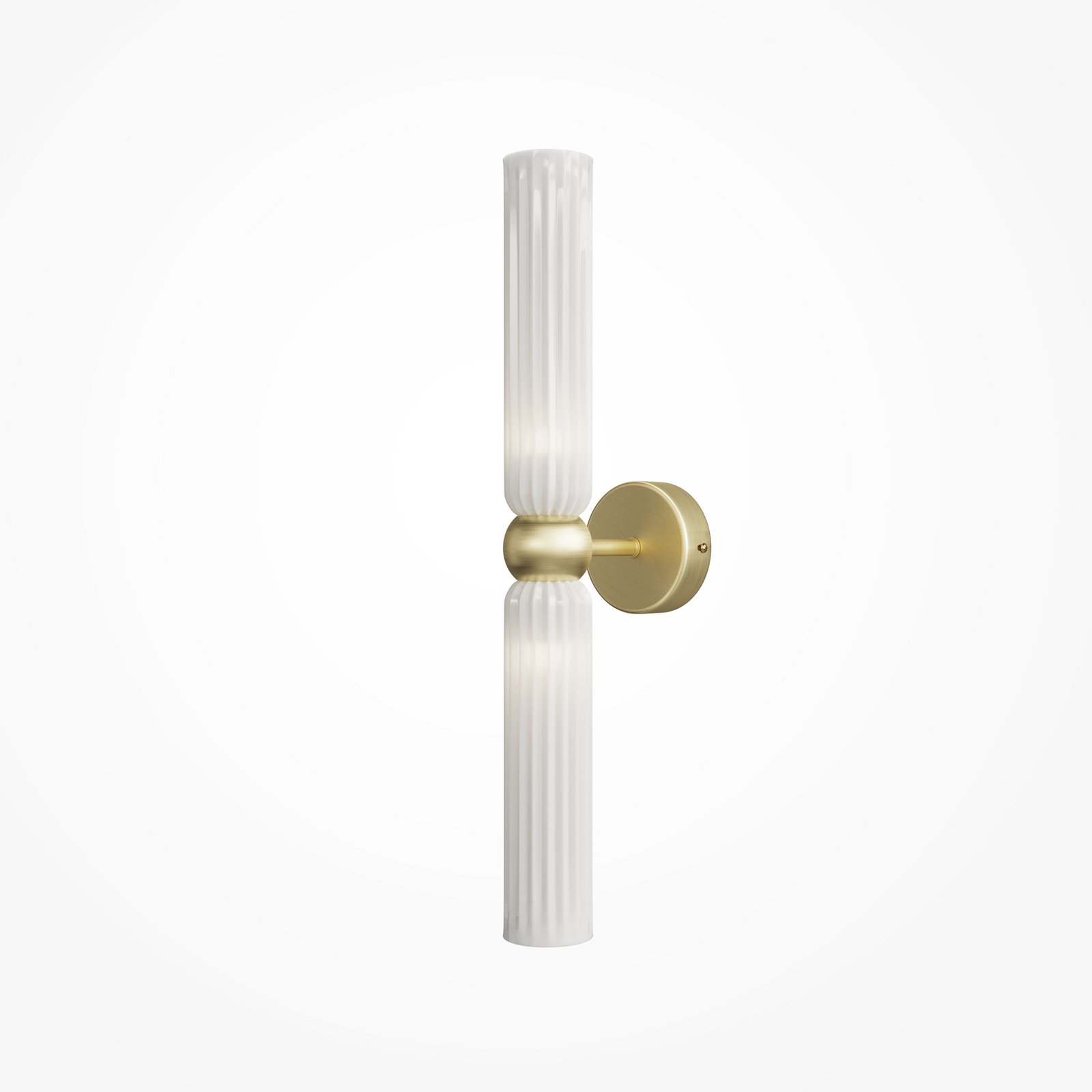 Maytoni sienas lampa Antic, zelta/balta, augstums 43,5 cm
