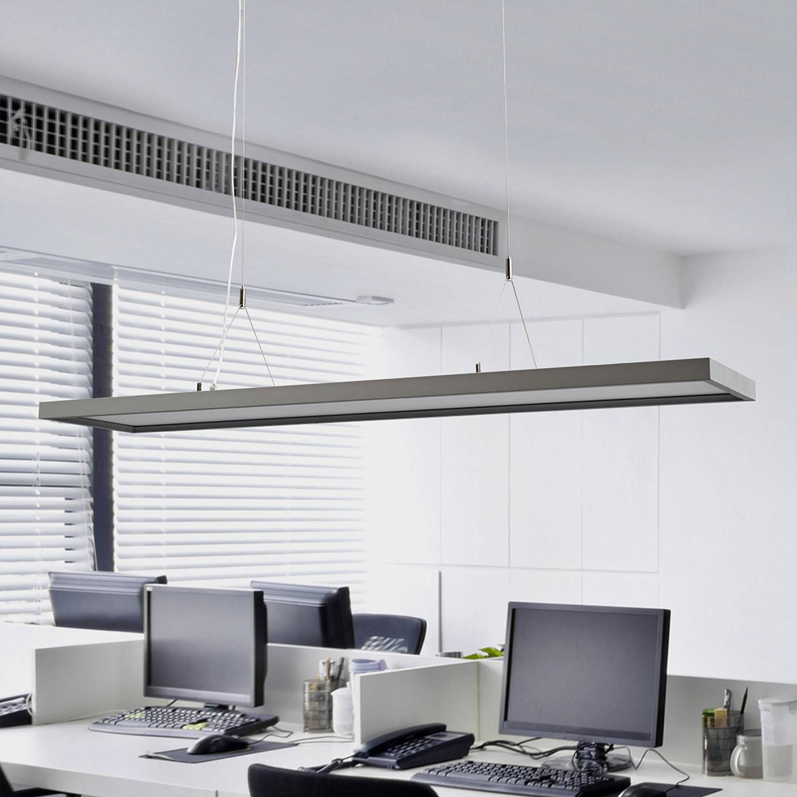 Photos - Chandelier / Lamp Arcchio Dimmable LED office hanging light Divia 