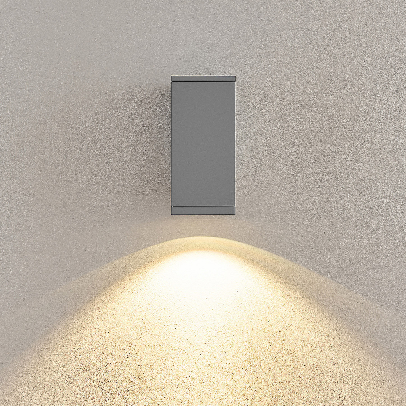 LED-Außenwandlampe ShoreLine Pro Square, hellgrau, 830/840 LED-Außenwandlampe ShoreLine Pro Square, hellgrau, 830/840