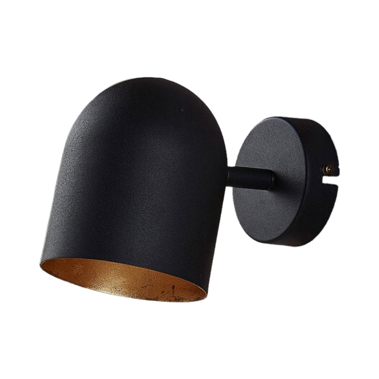 Morik LED Vegglampe Black/Gold - Lindby