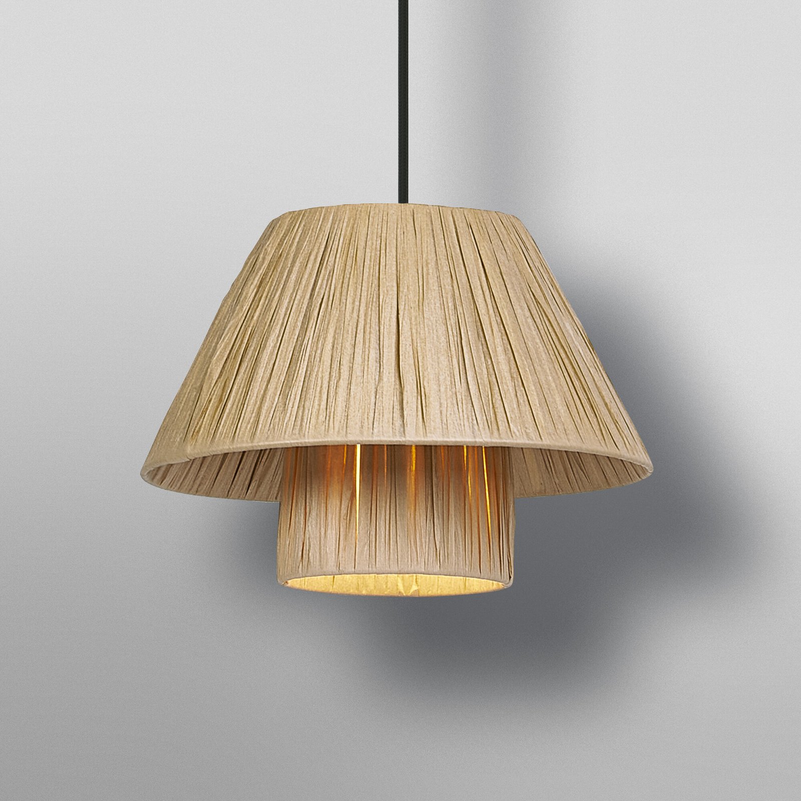 OSRAM závesné svietidlo Decor Bamboo Paper Hut Ø 28 cm, bambus, E27