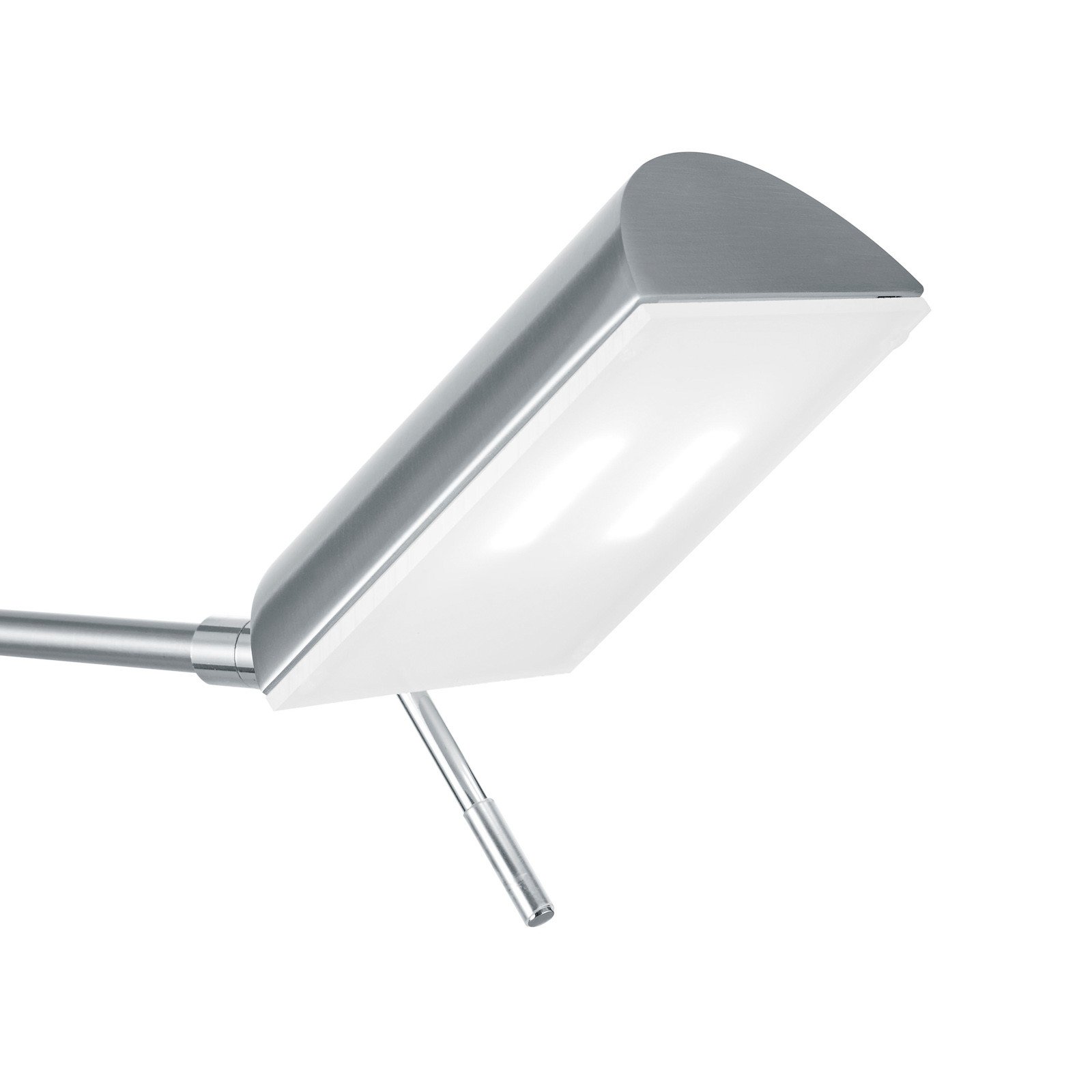 HELL Lampă de masă LED Graz nichel mat - Studiu / Birou - satinat - Metal