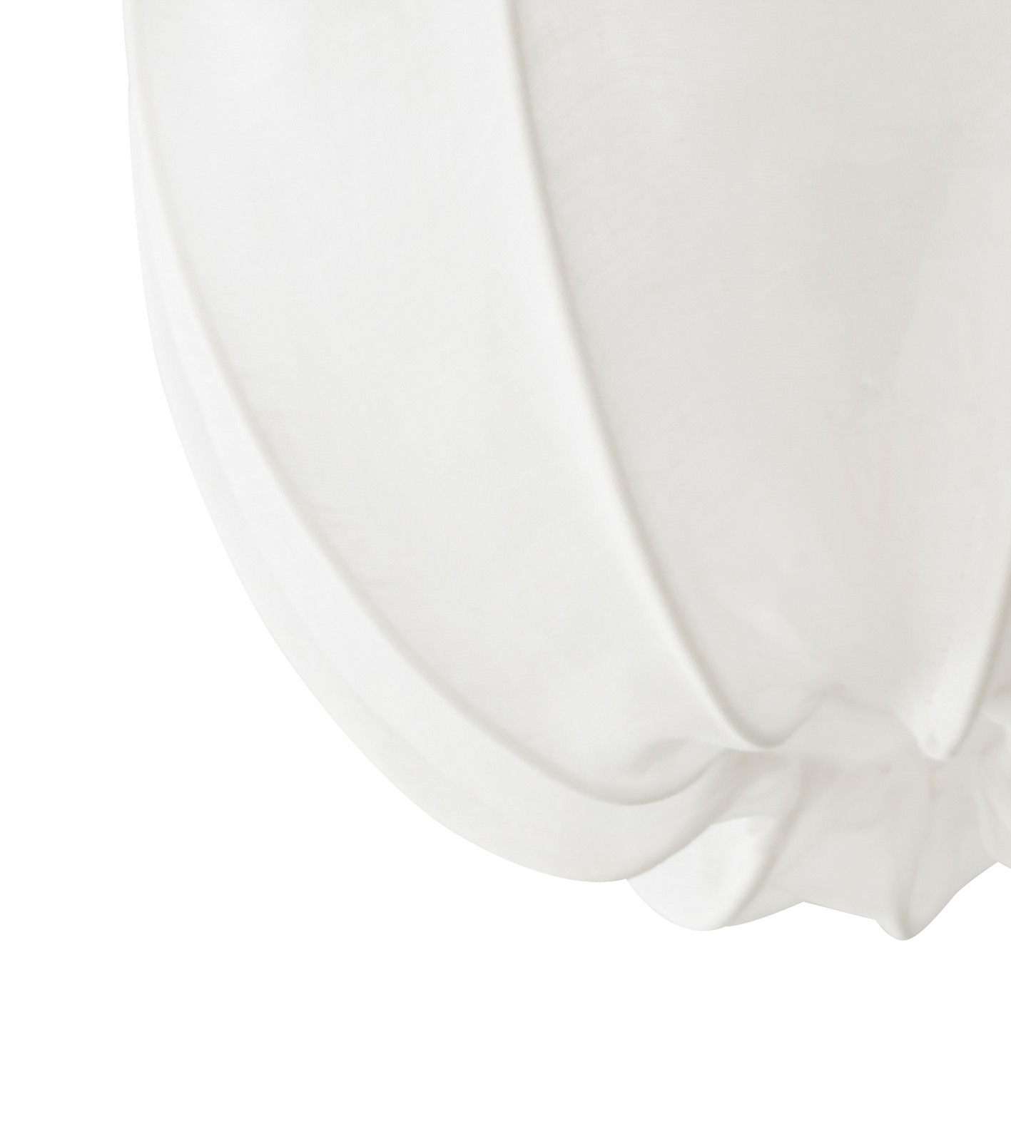 Stropné svietidlo Anna, biele, ľanové, Ø 30 cm - Watt & Veke