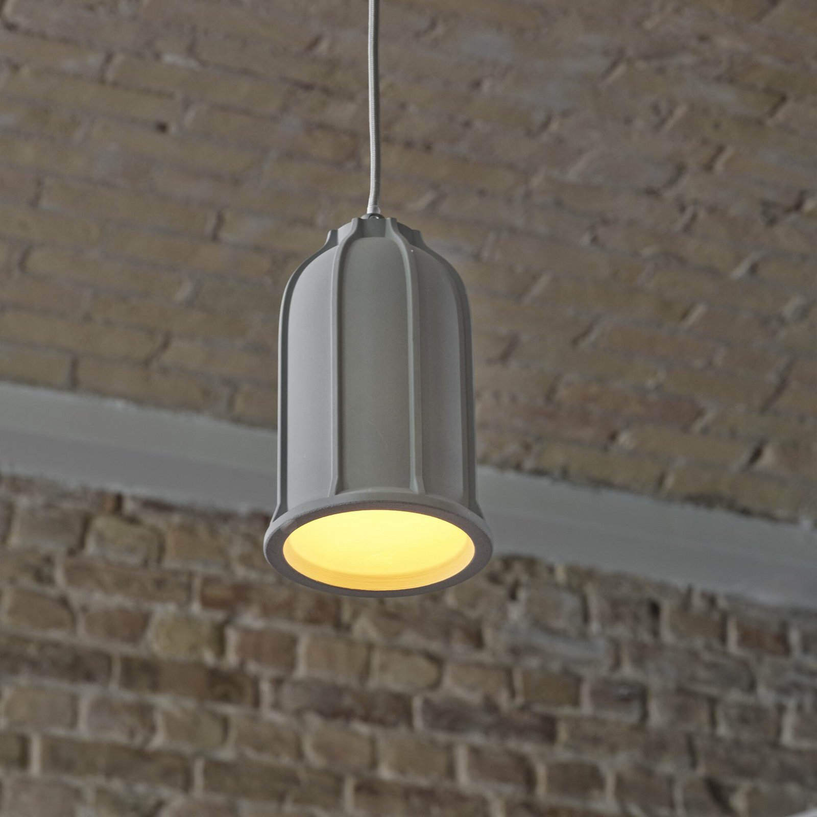 OSRAM Hängelampe CONCRETE SIM, grau, Ø 12 cm, Beton, E27