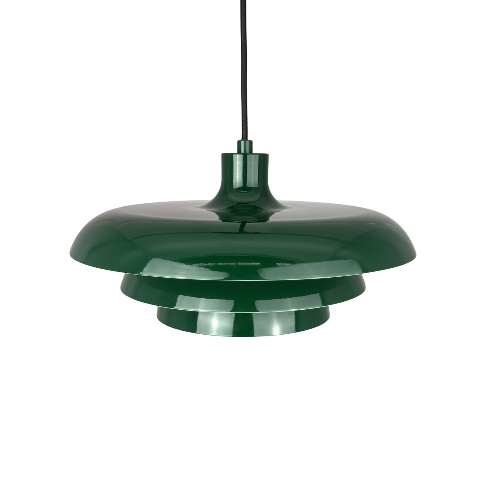 Dyberg Larsen riputatav valgusti Ava, tumeroheline, metall, Ø 31 cm