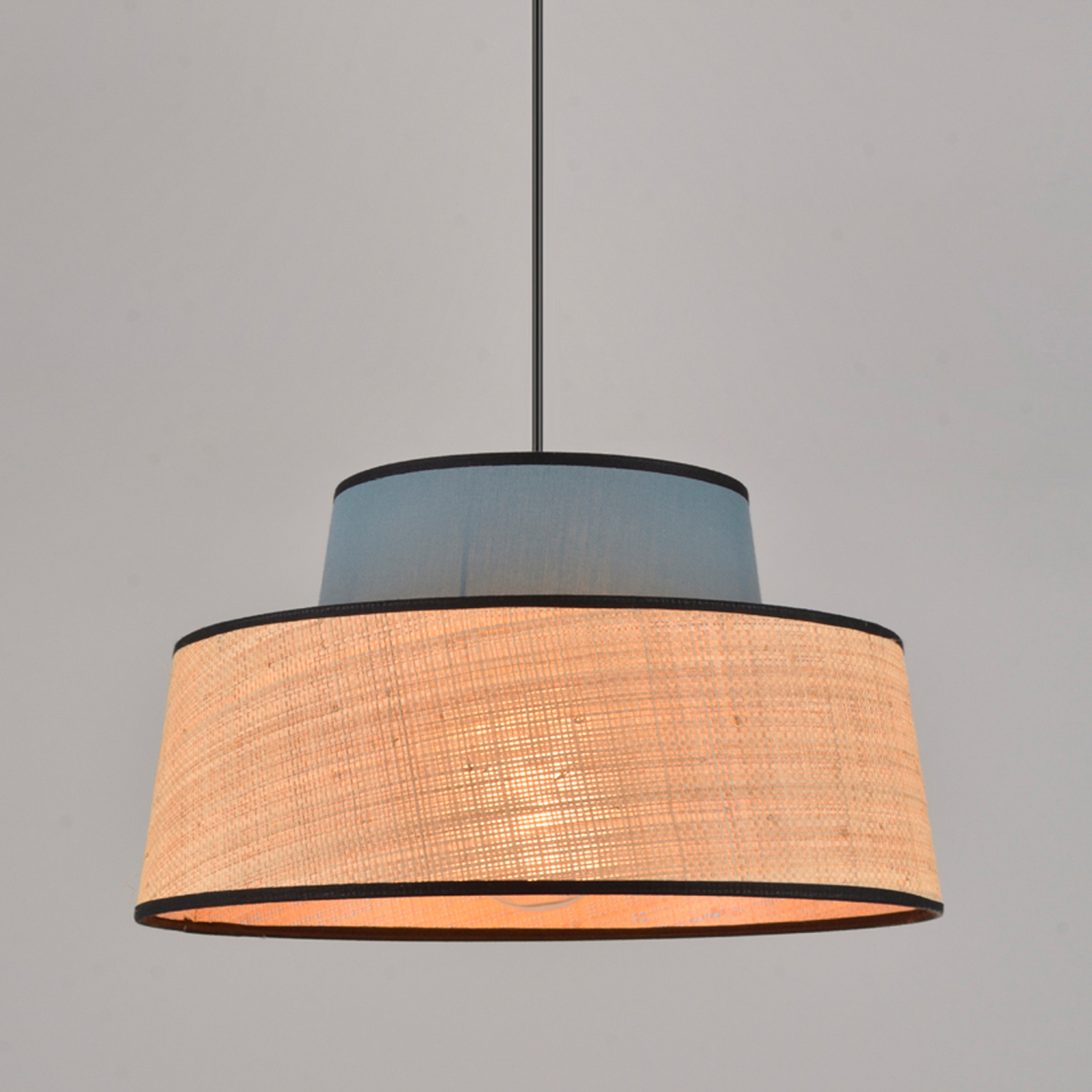 Lampa za vješanje Mallorca, benzinski/prirodni, Ø 38 cm - Corep SAS Lampa za vješanje Mallorca, benzinski/prirodni, Ø 38 cm - Corep SAS