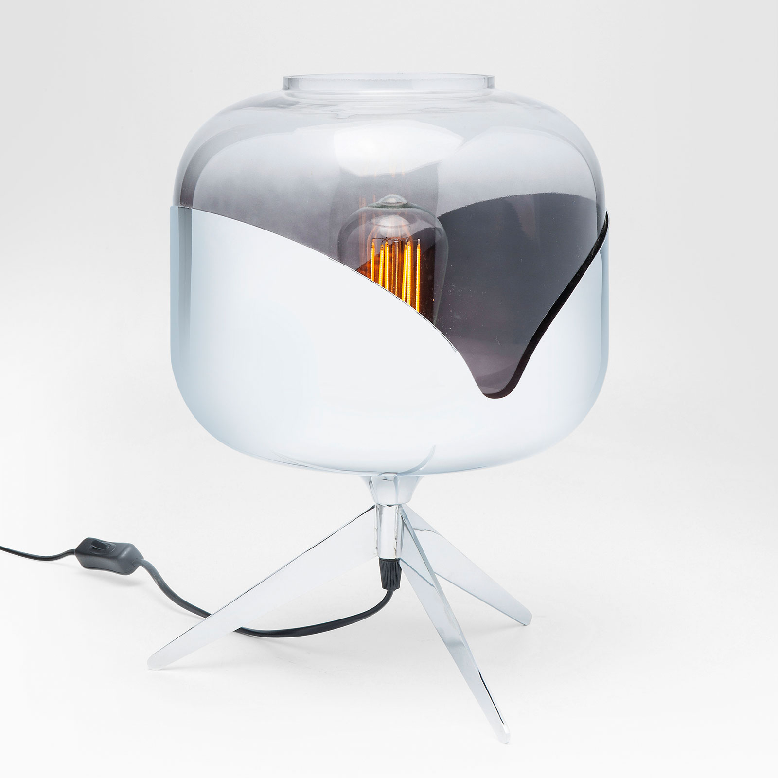 KARE Chrome Goblet Ball table lamp