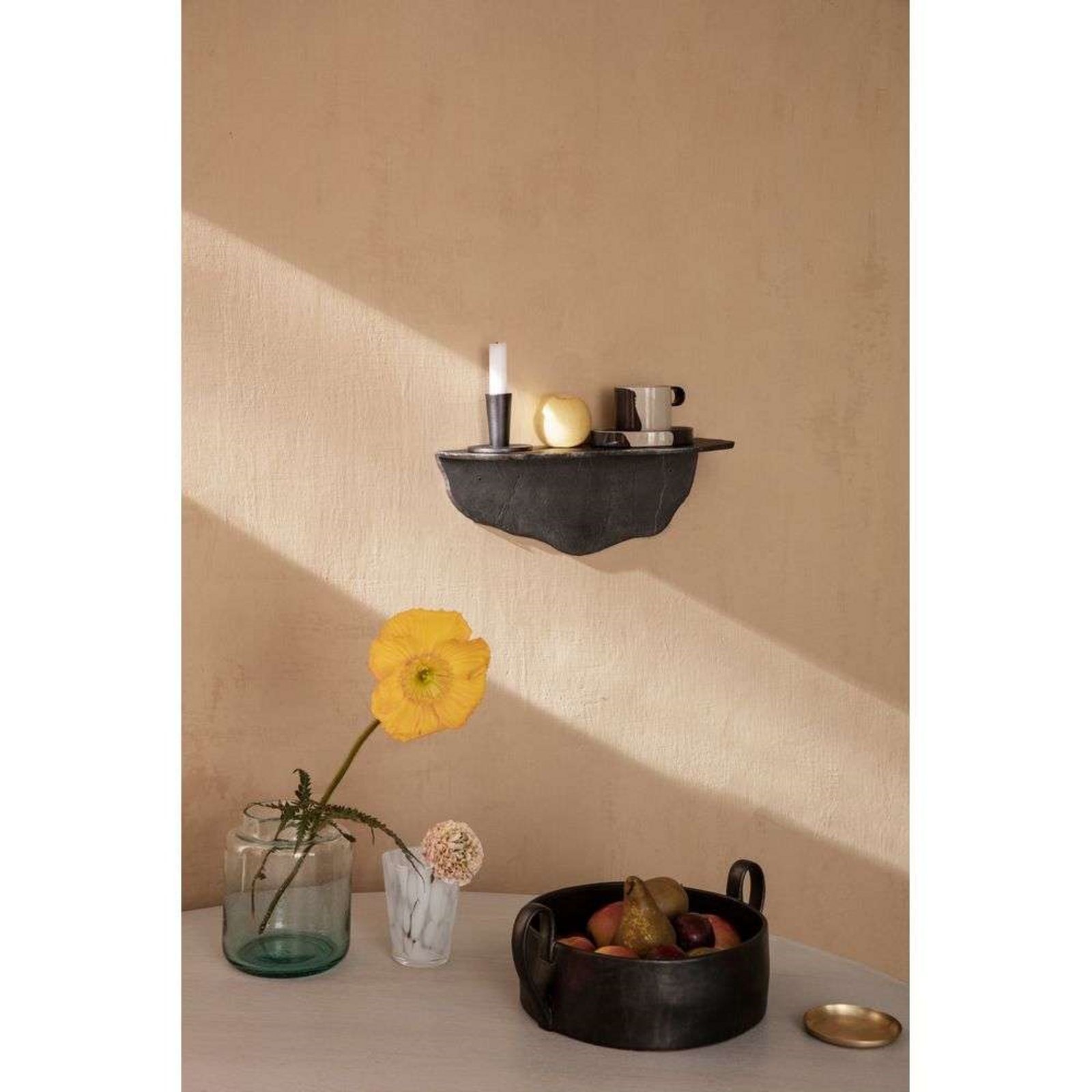 Fracture Shelf Blackened Aluminium - ferm LIVING