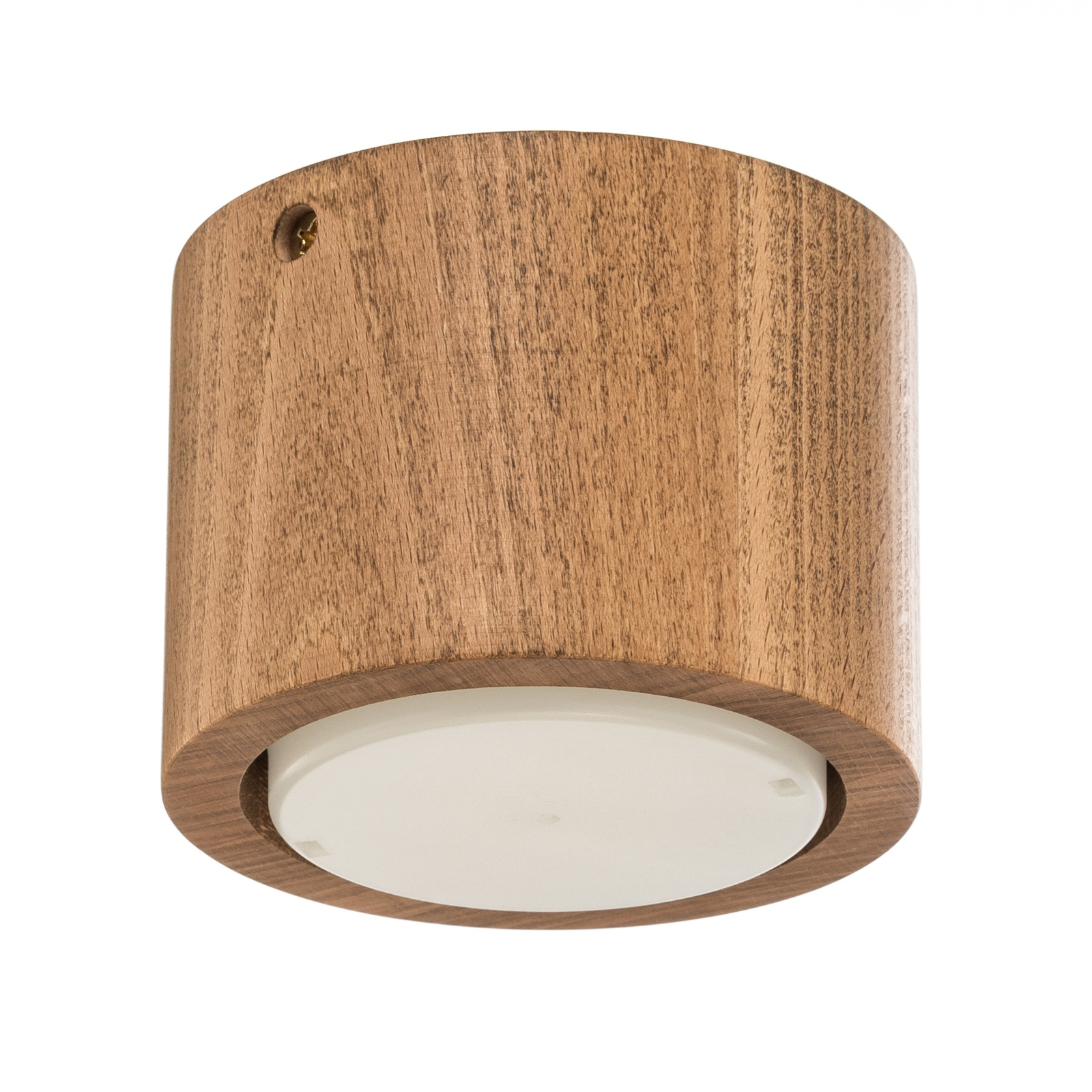 Envostar Ernest downlight GX53, wood, round