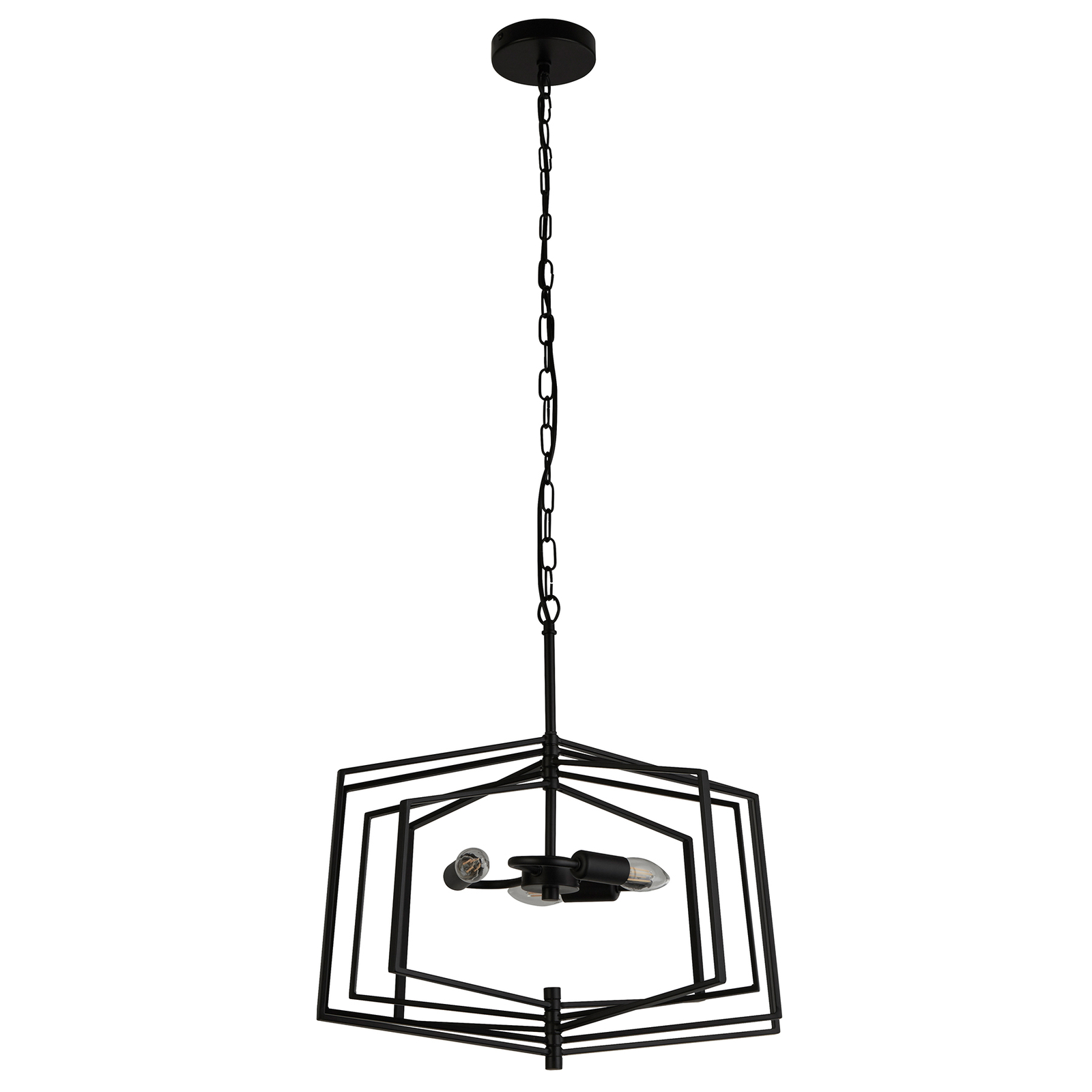 Závesná lampa Slinky, 3-plameňová, Ø 50 cm