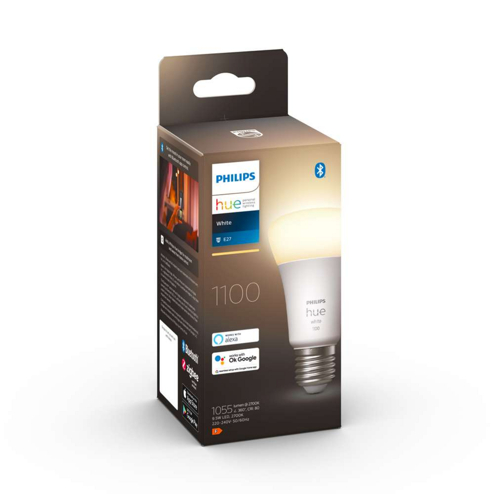 Philips Hue White 9,5W (1055lm) 2700K Bluetooth E27 Žiarovka - Philips Hue