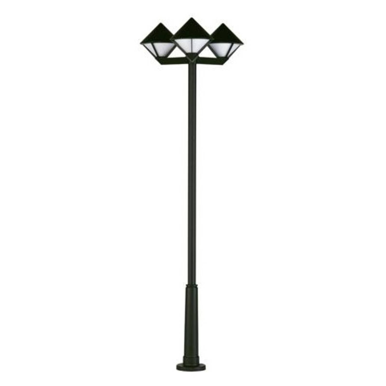 Moderne Mastleuchte 181, schwarz, 3-flammig