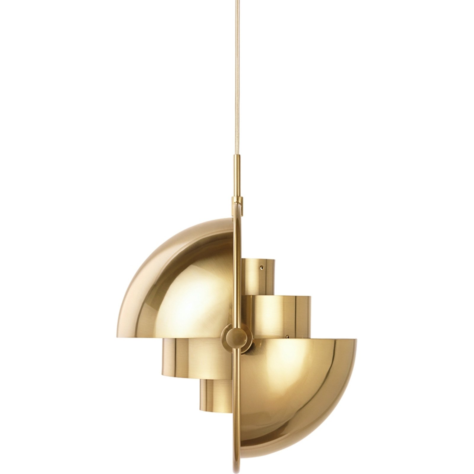 Multi-Lite Závěsná Lampa ø36 Brass/Brass - GUBI