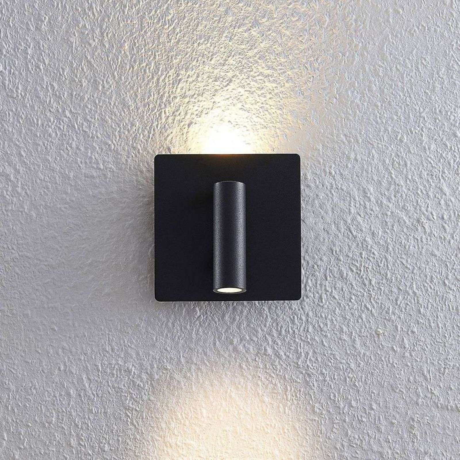 Magya LED 2 Square Aplică de Perete Black - Lucande