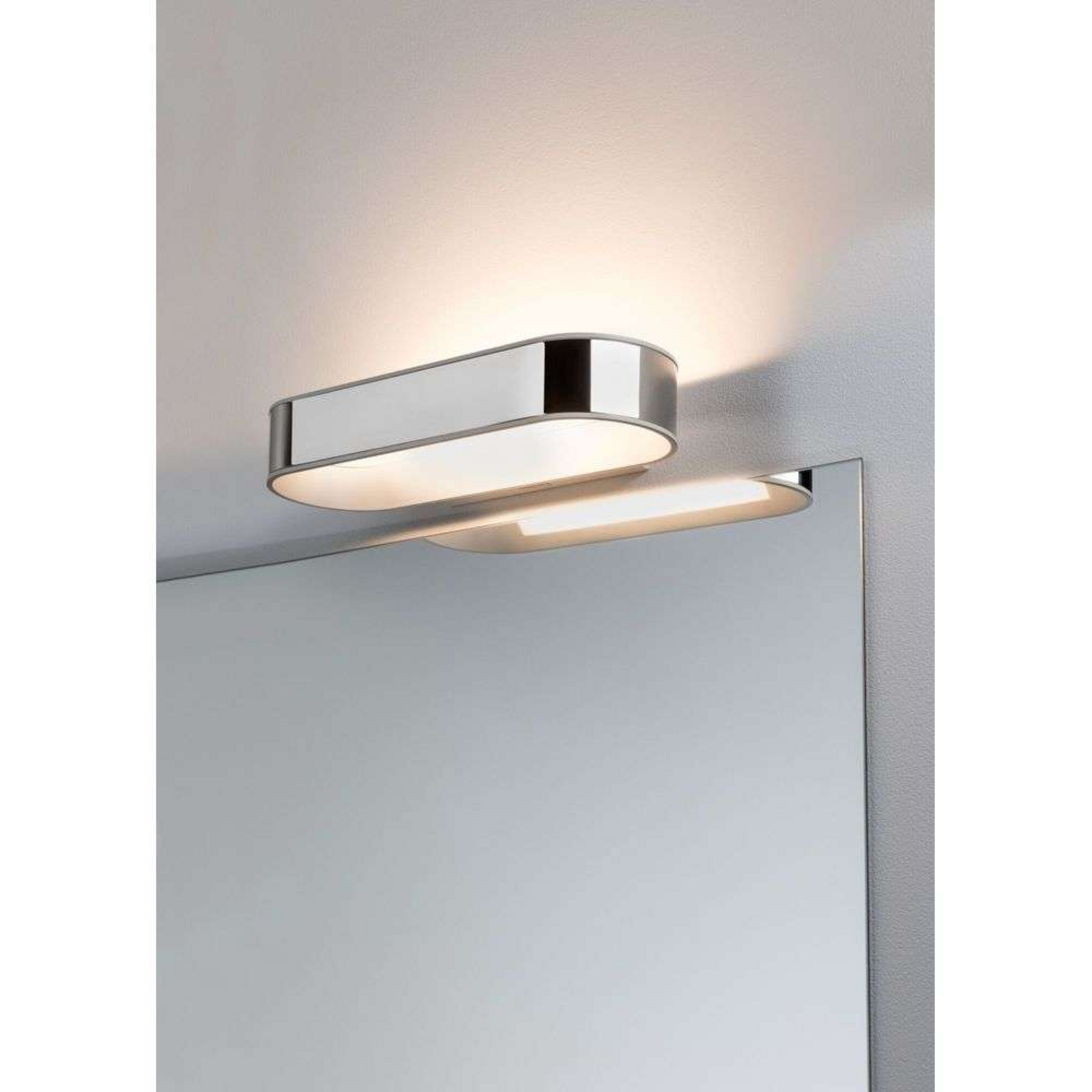 Agena LED Candeeiro de Parede IP44 Dim. Cromado/Mate Branco - Paulmann