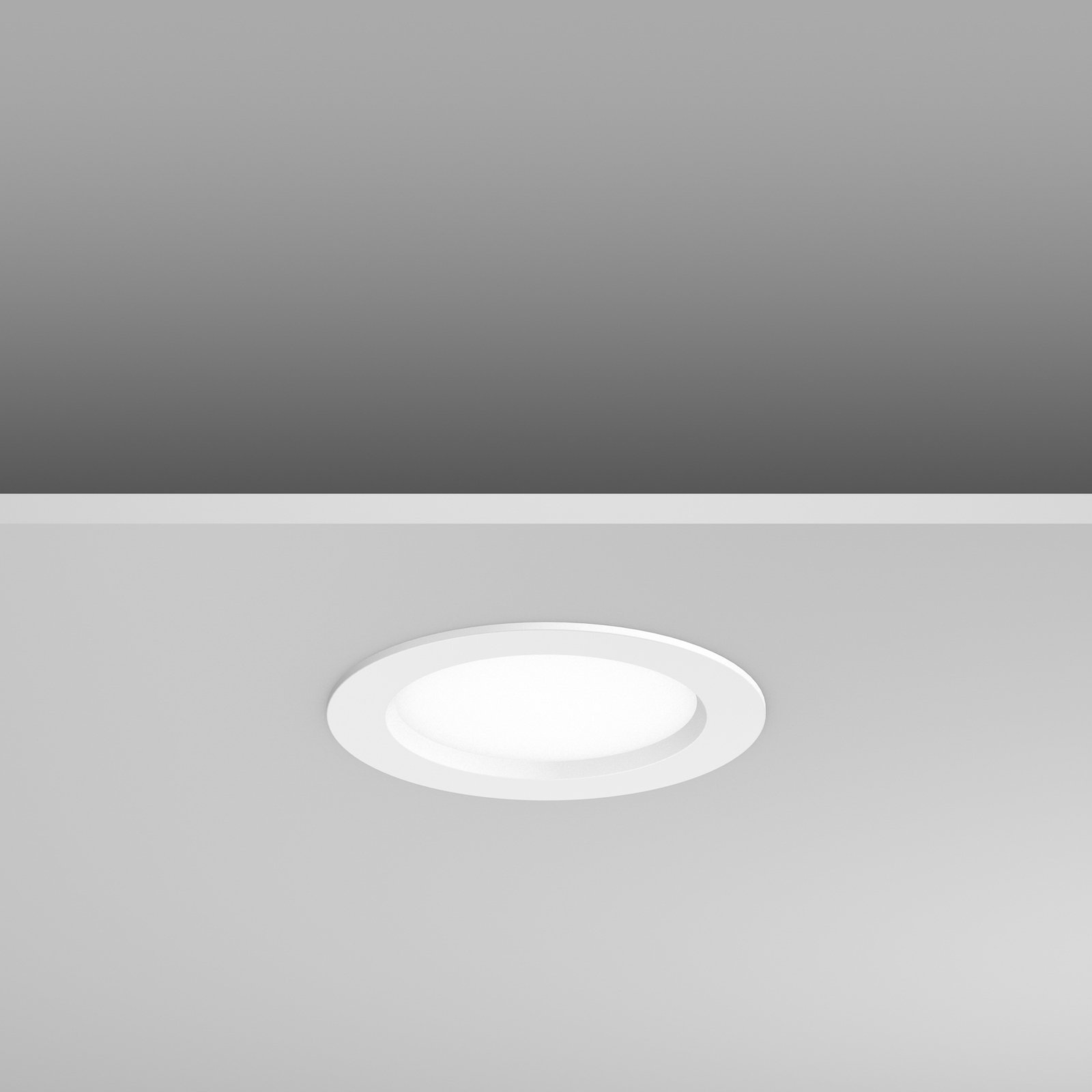 RZB HB 801 LED-innfelt downlight IP54 Ø14,5cm 13W