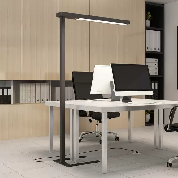 Lampenwelt Arcchio Susi LED-Büro-Stehlampe, Sensor schwarz