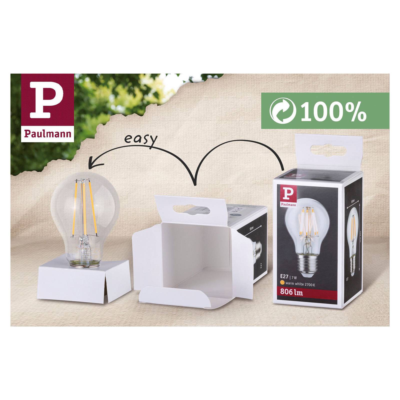 Paulmann reflektor LED GU10 7W 4 000 K dim biały