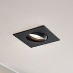 Prios Downlight Fibur, black, 9cm