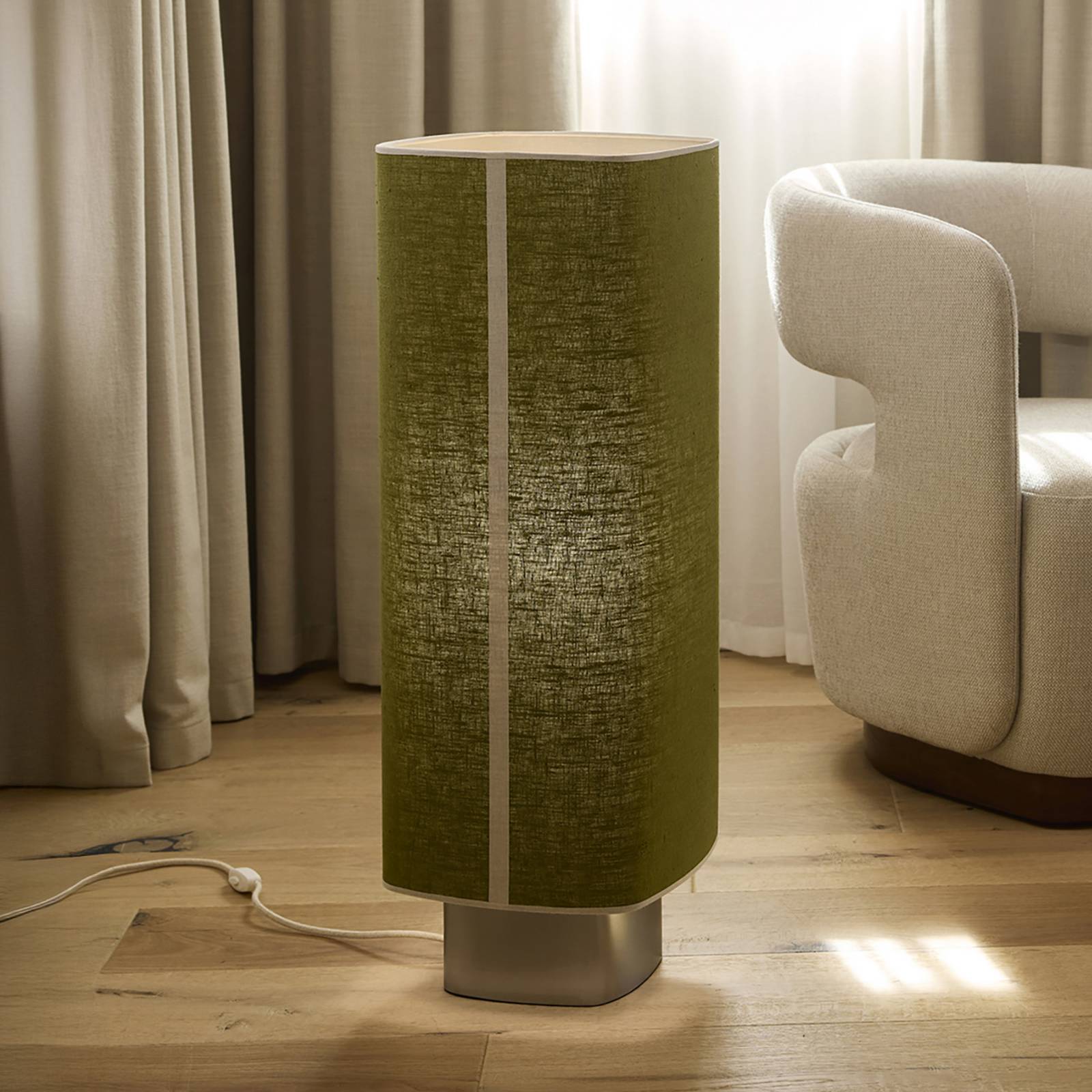 Dolce gulvlampe, avocadogrøn MARKET SET - Stue - Design - Stof / tekstil - Med én lyskilde