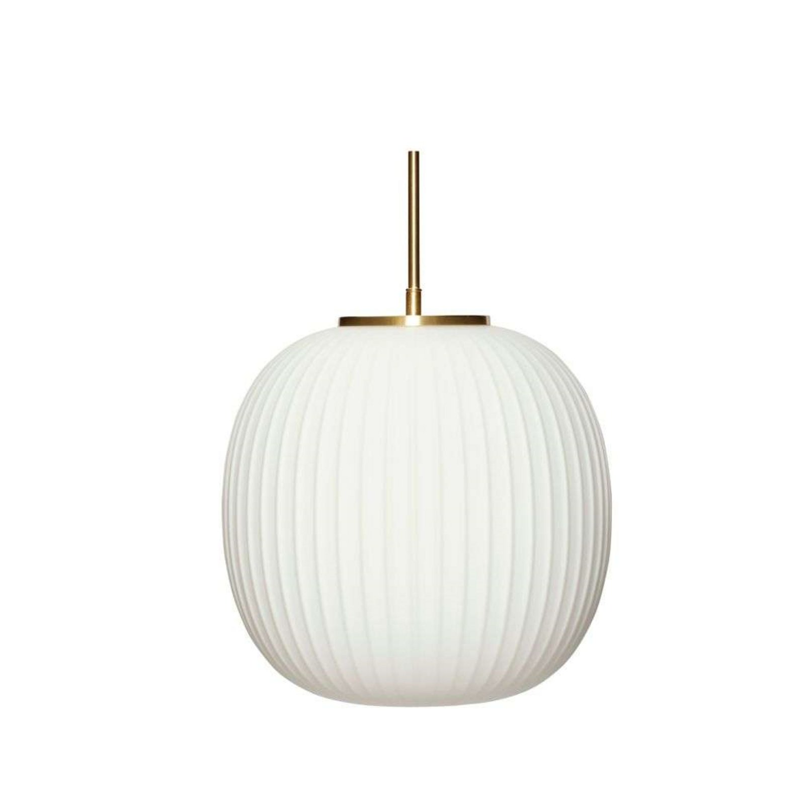 Serene Lampada a Sospensione Ø32 Opale/Ottone - Hübsch